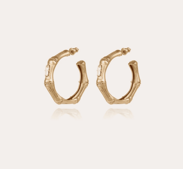 CREOLES BAMBOU STRASS PM OR