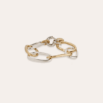BRACELET MAILLE OVALE GM BICOLORE